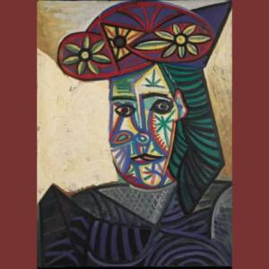 Bust of a Woman in a Flowery Hat